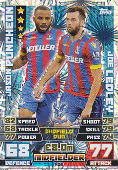 Puncheon Ledley Crystal Palace 2014/15 Topps Match Attax Duo #405